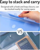 24Pack Binder Pocket, Super Heavyweight Plastic Binder Folders Tight Closure Folders with Pockets V1107-120-32743-MLT-24PACK
