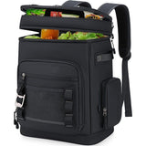 Large Capacity 30L Insulated Cooler Backpack Leakproof Waterproof Thermal Bag for Outdoor Picnic V1341-ZY-AZ7ZJMHZ-BLACK