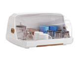 Desktop Cup Storage Rack Dustproof Countertop Multipurpope Drying Rack with Lid for Glass Tea Cup V1294-YM0901-3117230342413
