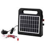 Giantz 10km Electric Fence Energiser Solar Energizer Charger Farm Animal 0.3J SFC-SO30-5KM