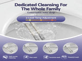 Cefito Electric Bidet Toilet Seat Washing Without Power Heated D-Shape Air Dryer BIDET-ELEC-S003-WH