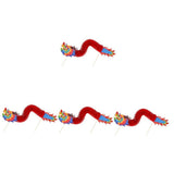 4pcs Chinese Spring Festival Dragon Decoration New Year DIY 3D Dragon Photoing Prop V1370-AZ4-14002