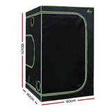 Green Fingers Grow Tent 90x90x180CM Hydroponics Kit Indoor Plant Room System GT-D-90X90X180