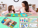 Multicolour Montessori Sensory Busy Board for Kids - Multi-Colour Learning Toy LSB-59219