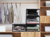 6x Large Shoe Storage Boxes Stackable Shoe Box Organisers Containers Display Cases Bins Magnetic V324-CS-6XSBCLEAR