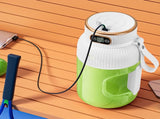 Portable 1200ml Electric Mixing Cup, Stainless Steel & Glass Body, Squeeze Bottle for Protein V1189-LWWAL-20260401-07283
