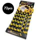 72pcs ZOO Animal Pencil Set Jungle Kids Party Favours - Honeybee V563-HONEYBEE-PNCL-12SETS