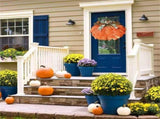 1616 Inch Rustic Halloween Pumpkin Wreath, Fall Autumn Hanging Welcome Sign for Front Door Porch V1366-AZ2-W-24724