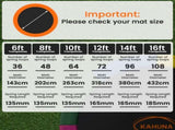 Kahuna 12ft Replacement Trampoline Safety Pad Cover and Jumping Spring Mat - Green KAH-PDMAT-12-GN
