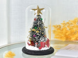 Christmas Tree in Glass Dome LED Glass Cover Ornaments Cedar Window Shooting Props Gifts for V1294-YM0523-10319222