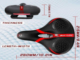 BUCKLOS wide cycling high-quality bike breathable bike black and red V1102-140-BLA-94042