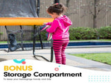 Kahuna 8 ft x 11 ft Rectangular Trampoline Rainbow Outdoor TRA-FJP-RCT-0811-RB