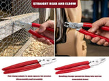 300 Pcs Hog Ring Plier Kit Straight and Bent Carbon Steel for Animal Cage Rope Bag DIY Auto V1366-AZ2-W-15116