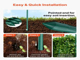 Garden Stakes, 25 Pack, 2100 mm, Plastic Coated Metal Tomato Stakes, Garden Sticks for Plants V952-ZWZCHYZ21M11RIJBP001V0
