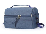 Dark Blue Large Insulated Breast Milk Storage Bag, Dual Layer with Aluminum Foil Lining, Waterproof V888-ELOSUNG17502