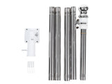 6FT Flag Kit Stainless Steel Weather Proof Anti Tangling Adjustable Wall Mounted Spinning Flag V1294-YM0901-3115250076112