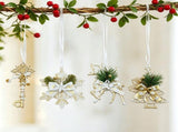 12pk Mixed White Gold Xmas Tree Baubles All 4 Designs Pack V1221-XM-LB102-010