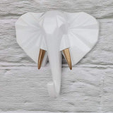 Elephant Head Modern Wall Decoration Resin Animal Creative Hook Home Cloakroom Bedroom Jewelry V1370-AZ4-05846