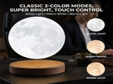 Levitating Moon Lamp with 3D Printed Crater Texture, Touch Control Three Color Modes, Magnetic V1341-ZY-DXDUD5W4-CLASSIC3COLORSUPER