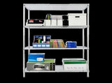 Modular Wire Storage 120x60cm Steel Shelving Chrome With Fixed Legs For Garage Warehouse Or Kitchen V63-841321