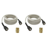 2pcs 25-Foot Pressure Washer High Pressure Hose, Replacement for, for Pressure Washers V1366-AZ2-W-14652