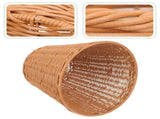 Rattan trash can Farmhouse Woven Basket Household Wastebasket Rattan Woven Trash Basket Storage V1370-AZ4-16734