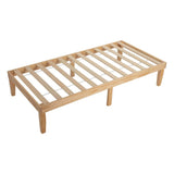 Single Size Warm Wooden Natural Bed Base Frame King Single V264-STB-108P-NTR-KS-1