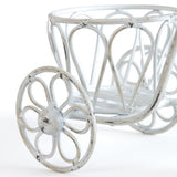 Distressed White Small Bicycle Planter 25x18cm V637-67521BYC