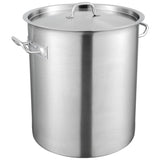 Stainless Steel Stockpot, 42 Quart Large Cooking Pots, Multipurpose Cookware Sauce Pot with Lid & V952-TGFHDB30442QTKOM5V0