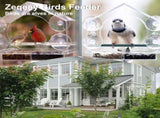 Strong suction window bird feeder, large capacity window bird feeder with removable seed tray and V1259-DP01-A-1665