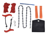 Hand Rope Chain Saw Efficient Both Sides Teeth Blades Folding Pocket Chainsaw for Tree Limb 53 Inch V1294-YM0523-3111220043511