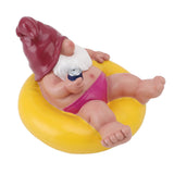 Pool Floater Gnome Statue Resin Pool Party Relaxing Funny Garden Floating Gnome Figurine for Outdoor V1294-YM0901-3111250053411