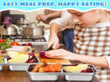 6 Pcs Stainless Steel Bento Box 30 oz Metal Lunch Box Food Storage Containers,Leakproof Lunch Box V1192-AZ-W-24991