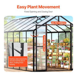VEVOR Polycarbonate Greenhouse 8 x 14 Ft Outdoor Walk-in Greenhouse for Garden V952-JTSZWSL8W14FB0RRXV0