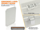 Outdoor Electrical Junction Box, 430 x 330 x 180 mm, ABS Plastic Electrical Enclosure Box with V952-SLJXHABS16X1GLKCVV0