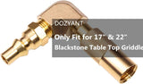 1/4 inch RV Quick Connect Adapter Conversion Fitting Elbow for Blackstone Tabletop Grill - 17 Inch V1188-CYX-DP-270