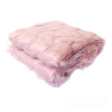 Riley Modern Pattern Faux Fur Throw Rug 127 x 152 cm Pink Chevron V442-ATX-THROW-23RILEYCHEVRON-PINK-RE