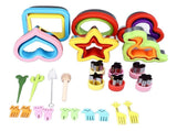 26PCS Sandwich Cutter and Sealer Set Stainless Steel Bread Cookie Vegetable Fruit Cutters Shapes V1294-YM0901-3118230321211
