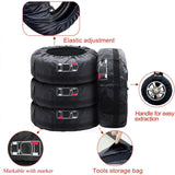 pcs Car Tire Covers 19-23" Waterproof Dustproof Car Wheel Protector V1237-ZY-203-3347