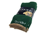 9 Pairs MERINO WOOL SOCKS Mens Heavy Duty Premium Thick Work Socks Cushion BULK - Green - 6-11 V563-9AUSOCKS-GRN-6-11