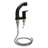 G1/2 Kitchen Cold and Hot Water Faucet Rotatable Sink Mixer Tap with Pull Out Sprayer V1294-YM0901-3112200145211