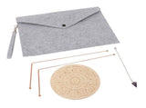 Dowsing Rods Kit Copper Divining Rod Pendulum Pendant Divination Mat for Ghost Hunting Water V1294-YM0901-3111240239411