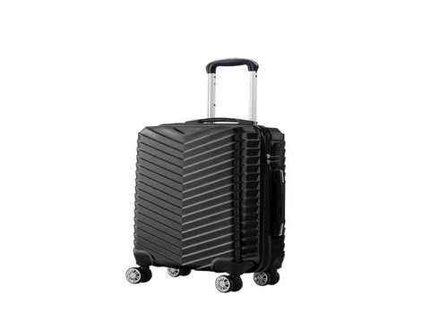Slimbridge 20" Carry On Travel Luggage Black 20 inch LG1004-BK_NZ
