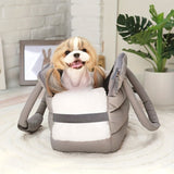Gray Purple grey pet carrier bag, cat carrier, dog carrier, small pet travel bag, pet V1102-135-WHI-39235