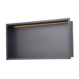 VEVOR Shower Niche 33.0x63.5x10.2 cm Recessed Shelf W/ LED Strip Stainless Steel V952-BXGLYBKHS1C1RHCKZ001V7