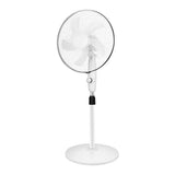 Standing Pedestal Fan Plastic Large Air Volume 3 Speeds White Pedestal Fan for Bedroom Living Room V1294-YM0901-3113230180911
