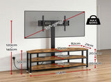 Artiss Corner TV Stand 32-70" w/ Mount LED Lights & Power Outlet Space Saving TV-MOUN-LED-3T-WAL