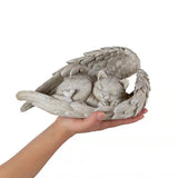 Cat Angel Memorial Statue Commemorates Our Lost Fur Baby,Cat Figurines is Placed in The Outdoor V1370-AZ4-04458