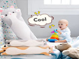 Long Cat Plush Pillow Cat Plush Toy PP Fabric Pillow Soft Cat Pillow Cat-Themed - Gray - Size 43.3in V1107-115-50779-GRY4