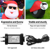 Jingle Jollys Christmas Inflatable Santa Motorbike LED Illuminated Decorations XMAS-INF-SANTA-MOTOR-6FT
